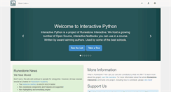 Desktop Screenshot of interactivepython.org